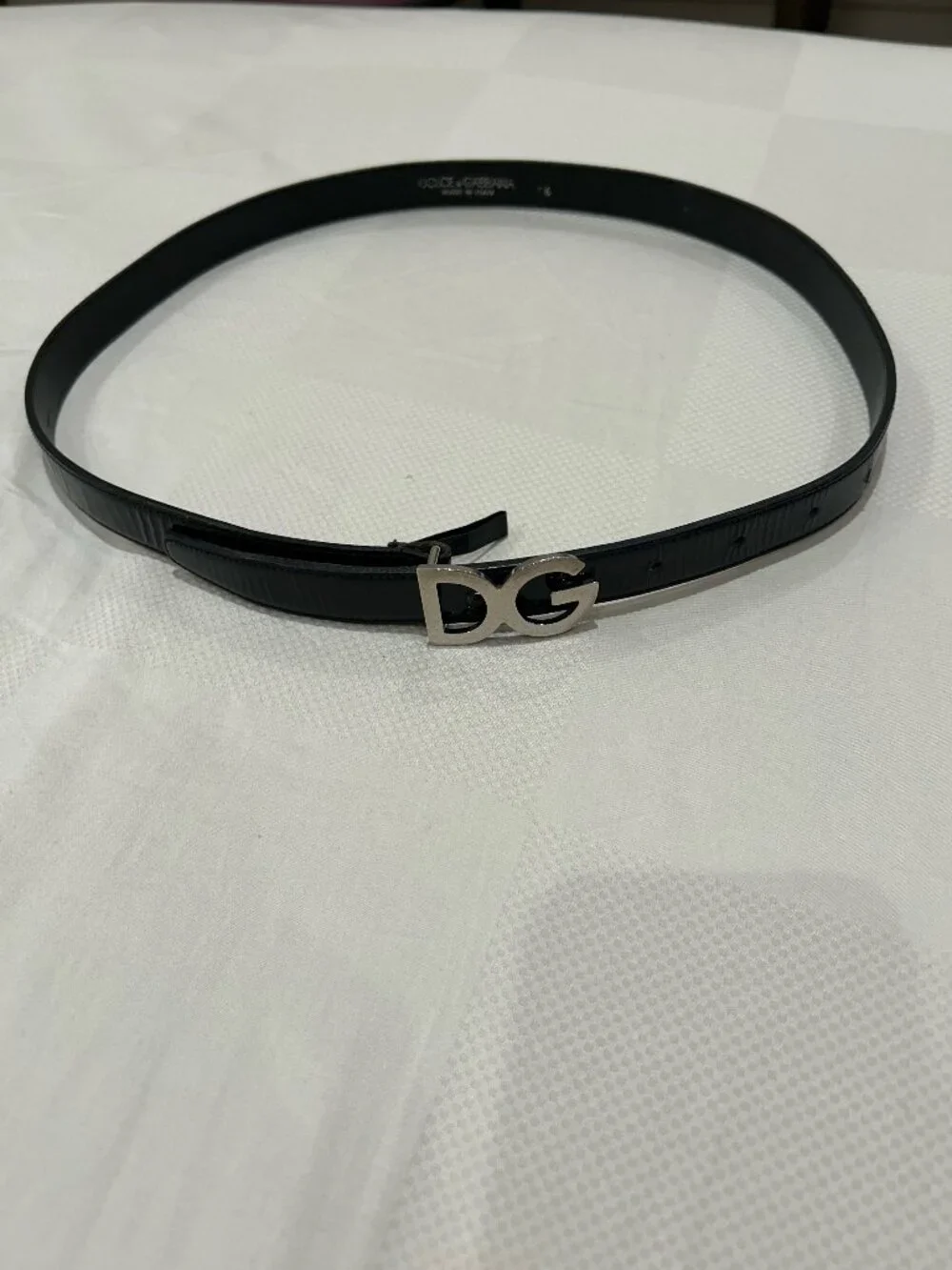DOLCE & GABBANA Patent Leather Belt